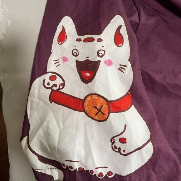 LAI Meng Five Cats 3/4 Sleeve Japanese Over Up OneSize Small-Extra Large - Picture 5 of 8